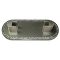 Metal Desk Top Card Holder with Swarovski Crystal Decoration